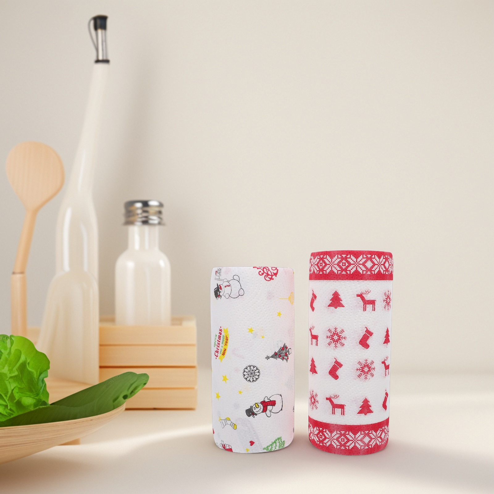 2pcs Xmas Themed Disposable Ba - đánh giá và giá Xmas Food Snacks